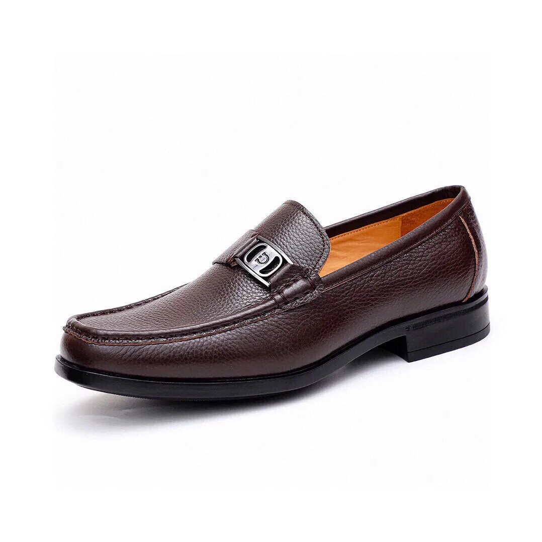 Men's shoes 💰520 💐[Ferragamo/Ferragamo] New 🐲Ferragamo* Ferragamo classic formal leather shoes! It uses imported first-layer pebbled cowhide leather upper + luxurious hardware buckle, and the inner first-layer comfortable cowhide leather lining! Original rubber outsole! Code number 38-44 (45🉑️customized)